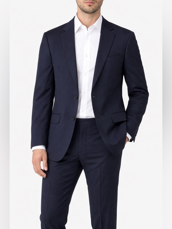 Zara Other - Zara Men's Navy Two-Button Suit Jacket